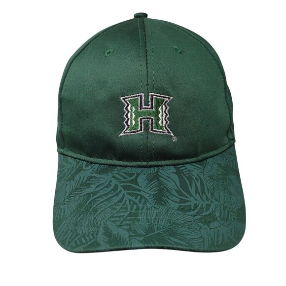 Hawaii Other - Hawaii Strapback Hat Green One Size Adjustable Tropical 6 Panel Polyester